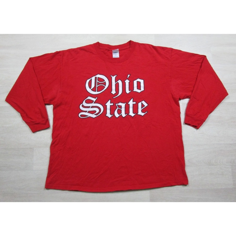 Vintage Y2K Ohio State Buckeyes Long Sleeve T-Shirt Men's (XL) NCAA Football